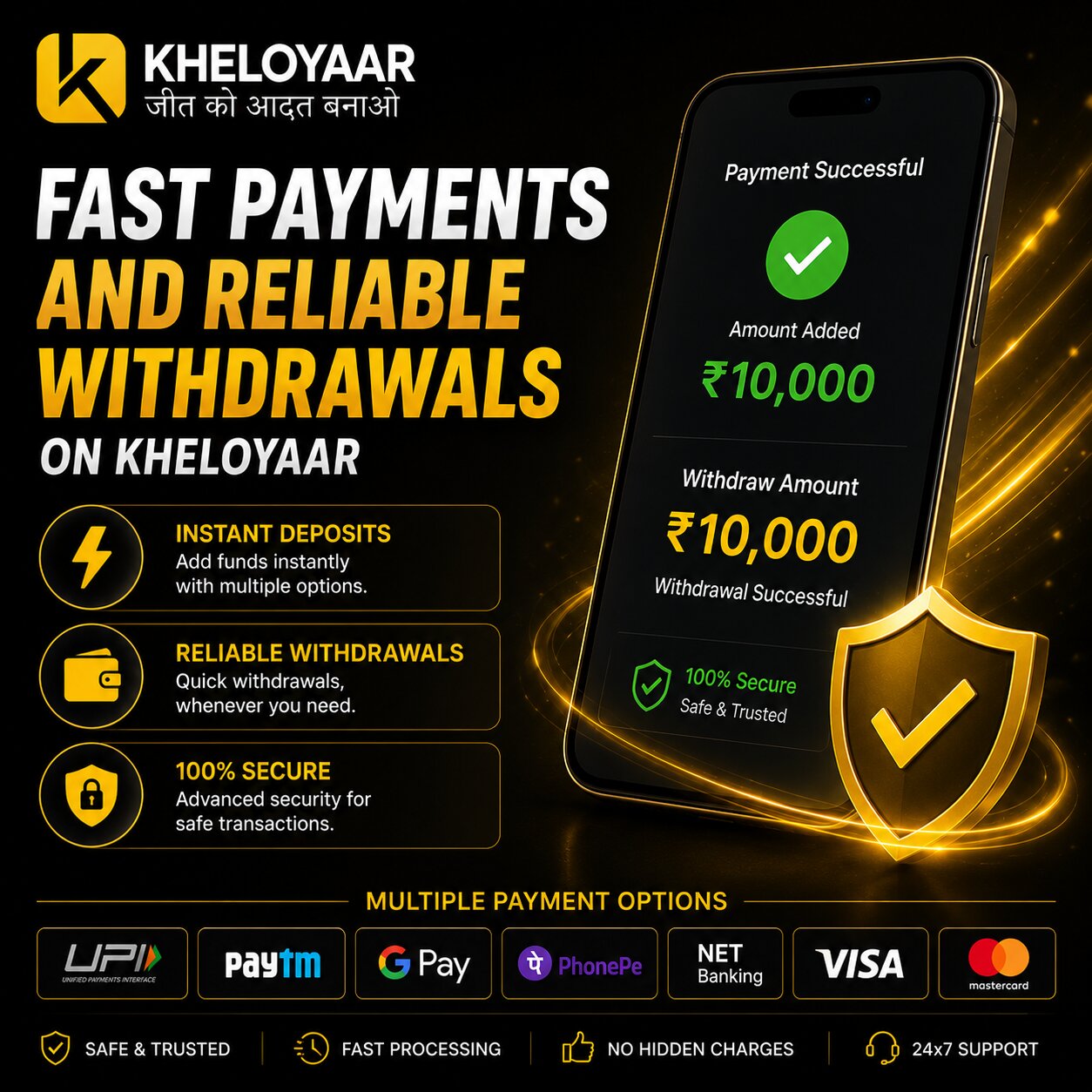 Fast Payments and Reliable Withdrawals on Kheloyaar